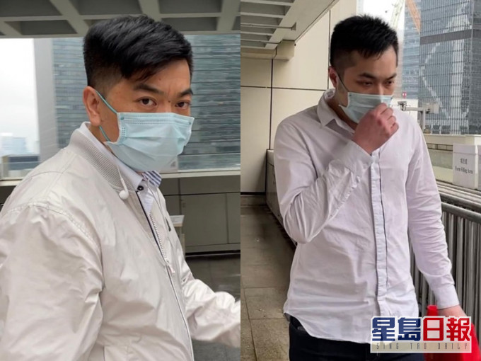 被告王良海(左),右為肖友泉。劉曉曦攝