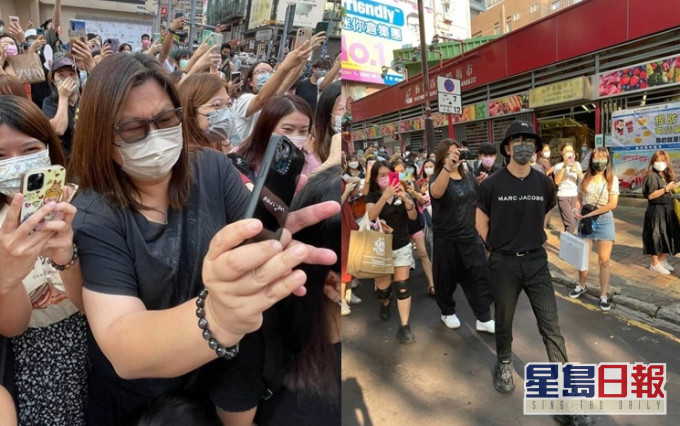 Anson Lo闹市快闪,睇嚟最辛苦都系花姐。