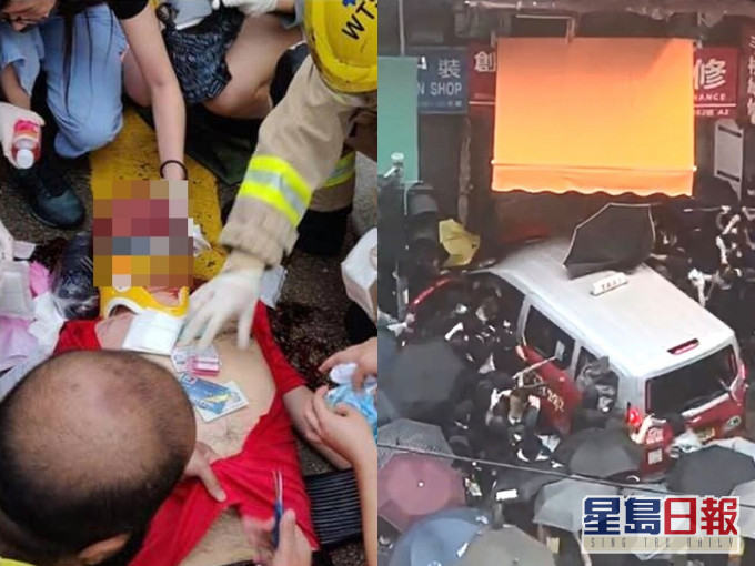 律政司介入及撤銷的士司機於深水埗剷上行人路撞人案的私人檢控。資料圖片