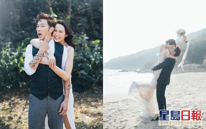 湯怡和麥秋成今日在社交網宣布結婚兼有喜。