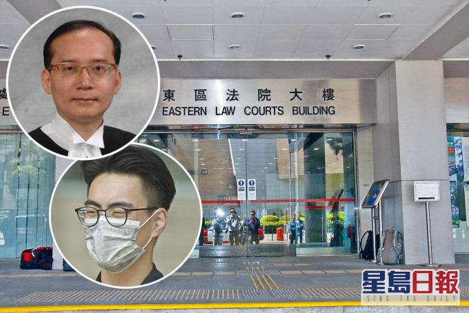羅德泉主任裁判官(上小圖)今於東區法院判被告胡文龍(下小圖)入勞教中心。資料圖片