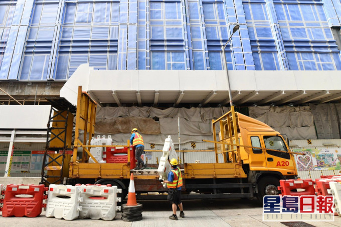 广华医院重建工程地盘由24日起先后有5人染疫。