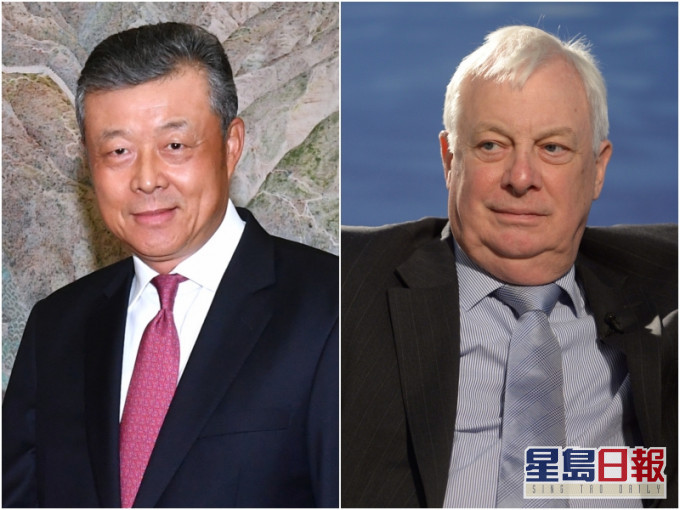 劉曉明(左)斥彭定康(右)有嚴重殖民心態。資料圖片