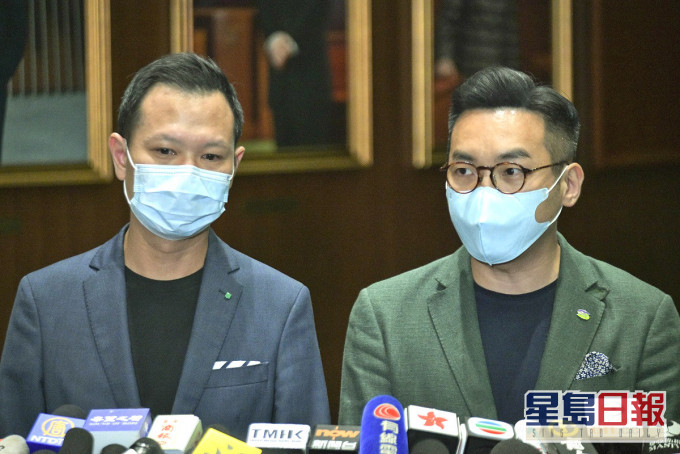楊岳橋(右)形容國安法破壞司法獨立。資料圖片