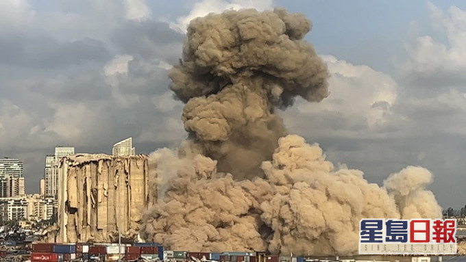 社會|貝魯特大爆炸受損谷倉悶燒數周后倒塌，未有傷亡報告