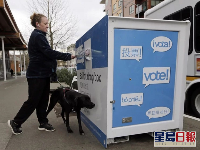 內華達州通過向選民郵寄選票。AP圖片