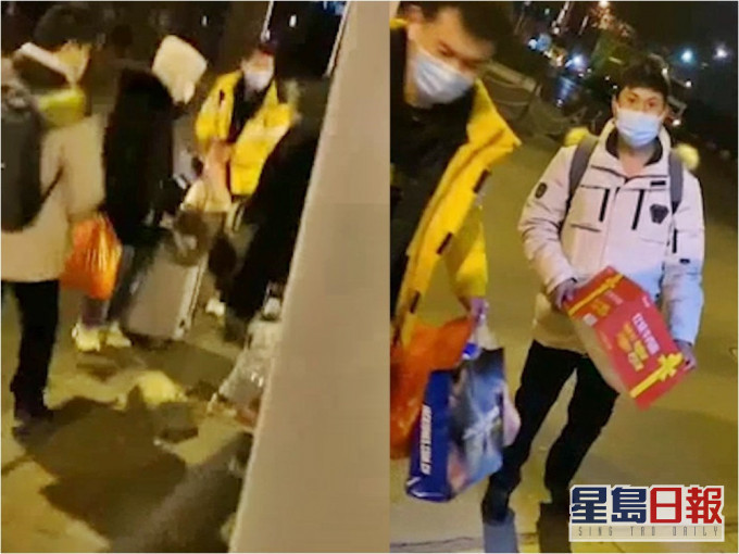 石家莊多名大學生因「封城」未能返家,幸得好心人幫忙尋找住所。網圖