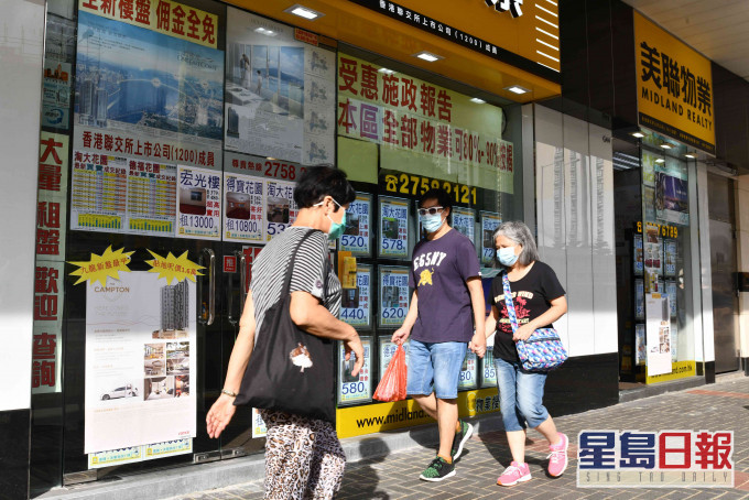 屋苑租金按年下挫,跌幅达5%至16%。