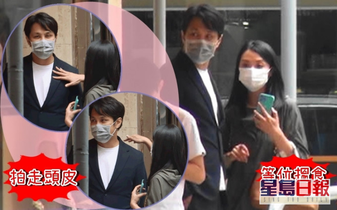 好多女人唔鍾意等位,但煒哥冇問題,仲同男友好好傾。其間發現男友膊頭有頭皮,即刻拍走佢。