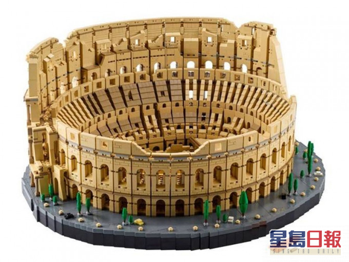 「羅馬競技場」套組由9036個積木所組成。LEGO