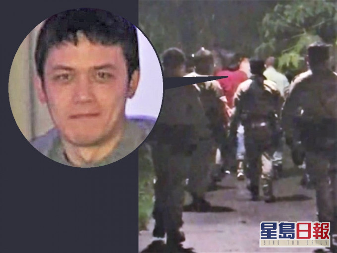 警方今日在南丫島進行調查及搜捕行動,終在碼頭附近截獲疑犯, 將其押回警署。
