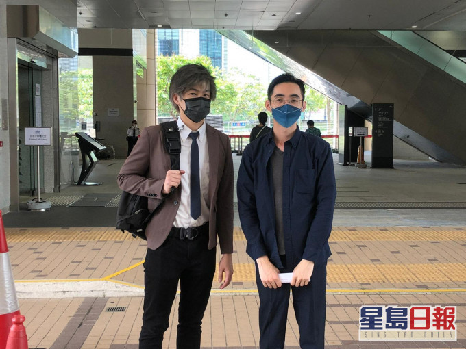 沈灝(左) 、王鴻軒(右)。 凌子淇攝