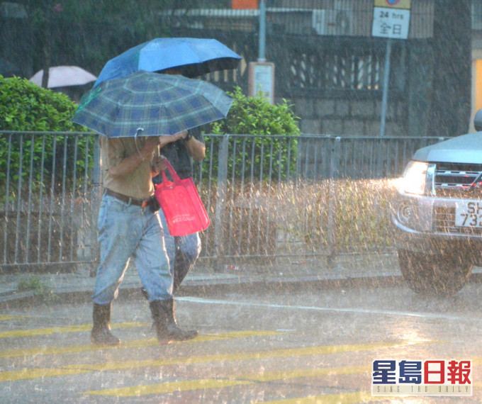 明日開始會有大雨。資料圖片