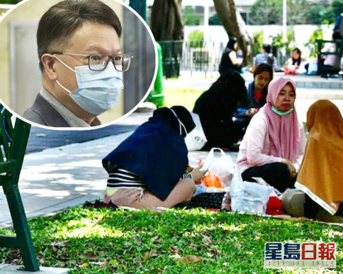 許樹昌(小圖)再提醒市民現階段不能鬆懈,應繼續保持社交距離。資料圖片