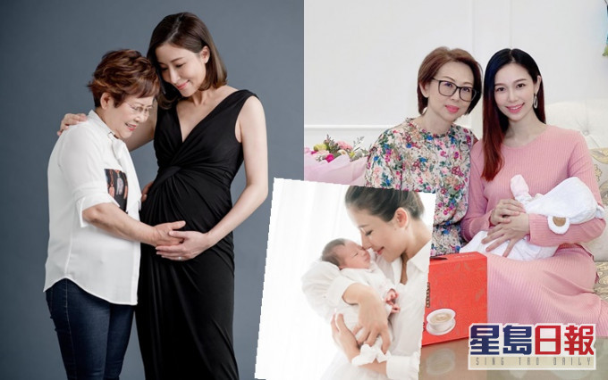 杨怡谓抱著囡囡就深深体会到母亲对儿女的疼爱;杨秀惠则与母亲和女儿合照。