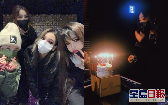 2NE1雖已各自發展但姊妹情不變，齊齊為老么旻智慶祝生日。