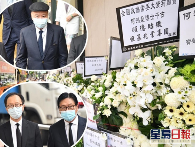 小圖上銀娛主席呂志和;小圖下梁錦松(左)和馬時亨(右)。
