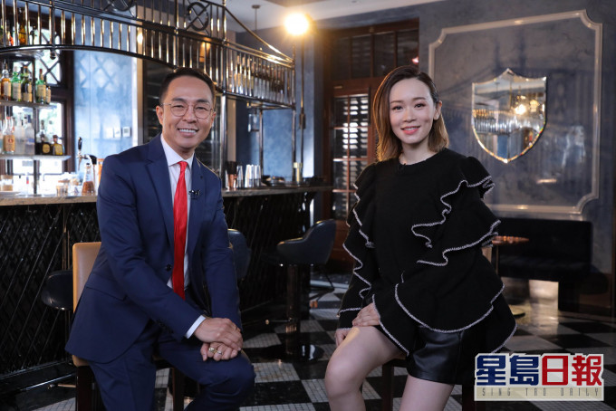 楊思琦接受梁梓禧主持的香港開電視《是敢的》訪問。