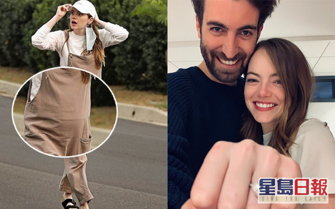 有傳女神Emma Stone與男友Dave低調完婚,更懷孕多月。