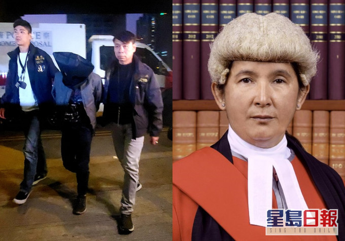 警方當日押解疑犯 (資料圖片);李素蘭高院法官。司法機構提供
