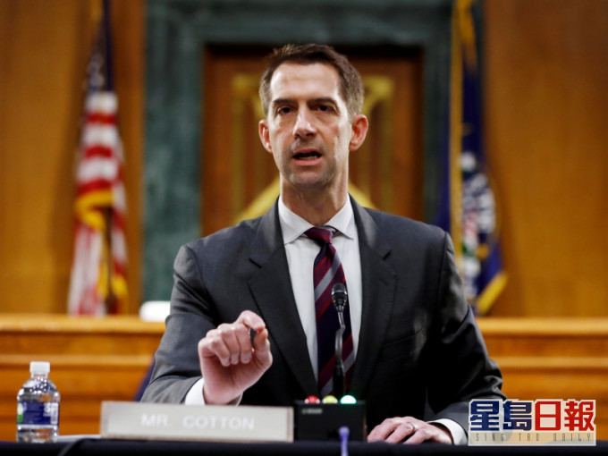 共和黨參議員柯頓Tom Cotton。