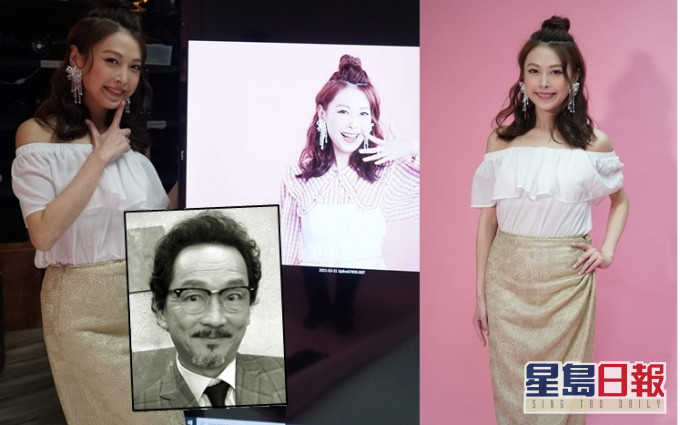陈婉婷跟智叔不熟悉,但曾在剧集中同场,她就像小演员般匿埋一边偷师。