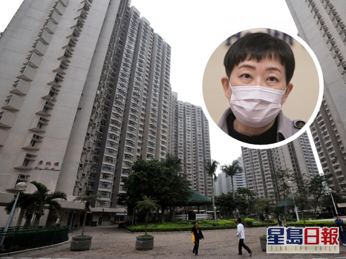 張竹君指再有3幢大廈列強制檢測名單,包括景桃樓。資料圖片