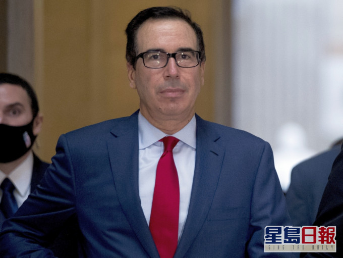 美國民主共和兩黨仍未就針對疫情的刺激經濟措施重啟談判,美國財長姆努欽稱有可能無法達成協議。AP圖片