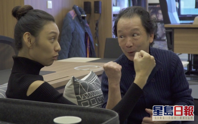 王丹妮有幸在拍攝《梅艷芳》前跟智叔學習演技。