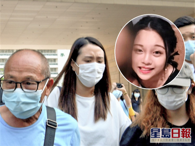 陳彥霖(小圖)母親何姵誼(左二)早前出庭作證。資料圖片