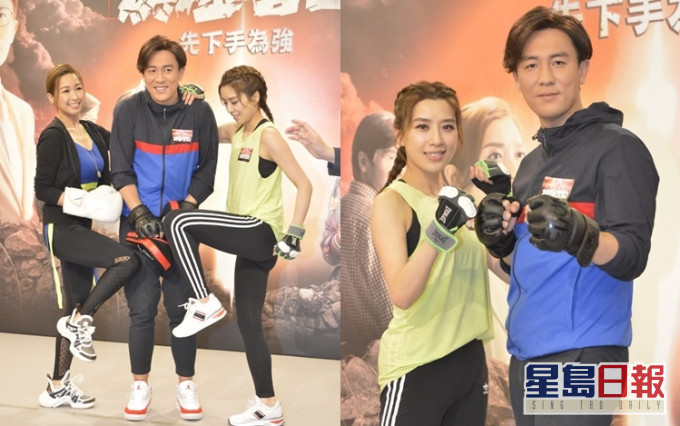 黃智雯和譚俊彥今日到電視城出席《十八年後的终極告白》宣傳,席間眾人大玩遊戲。