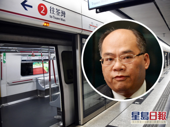 港铁车务总监李家润(小图)表示,要达到2023年完成更换荃湾綫信号系统的目标,极具挑战性。资料图片