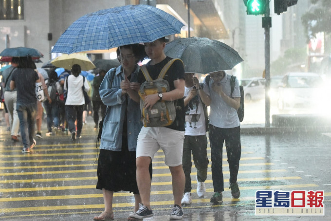 天文台推出顯著降雨概率預報。資料圖片