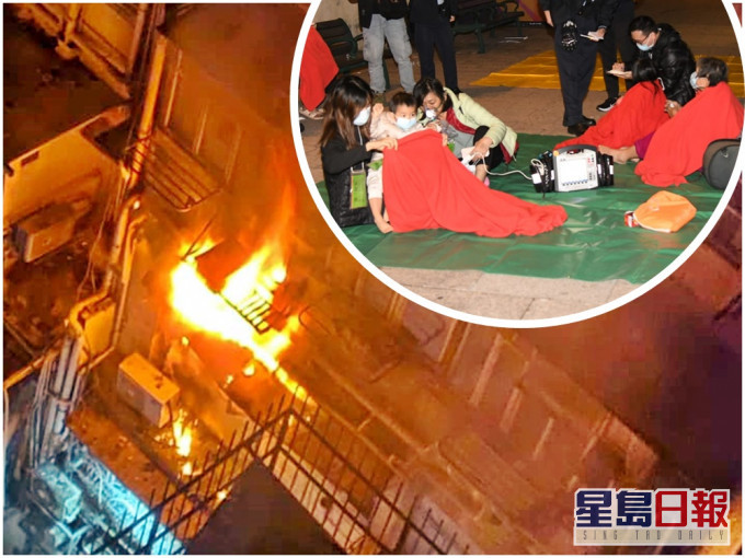 火舌噴出窗外。網圖