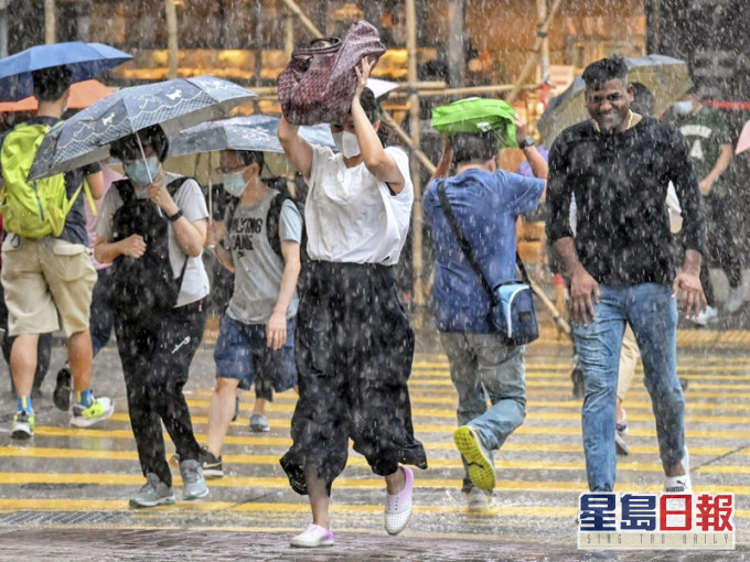 海高斯襲港,政府多個部門暫停服務。資料圖片