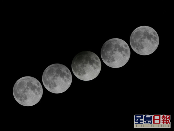 今个月底将出现半影月食。天文台图片