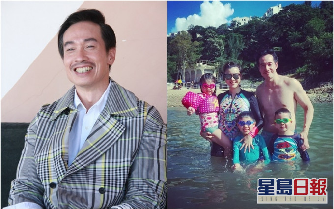 陈豪跟老婆陈茵媺仍好似初恋一样,仔女又同他黐到实,一家五口sweet爆。