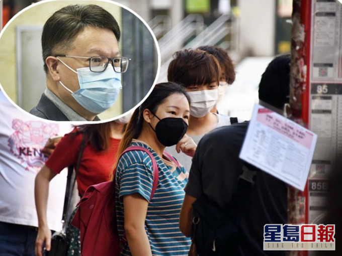 許樹昌(小圖,資料圖片)指今早繁忙時段為例,街上人流多,公共交通工具滿載乘客。