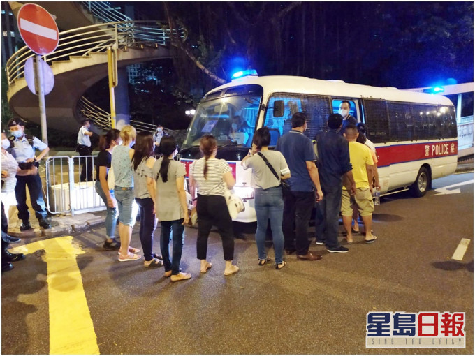 部分被捕人士。
