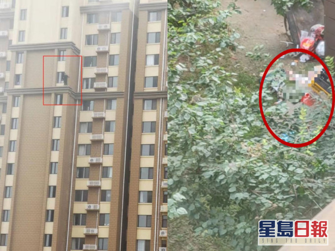 河北夫妻吵架,丈夫從29樓掟孩子落街並捅傷妻子。