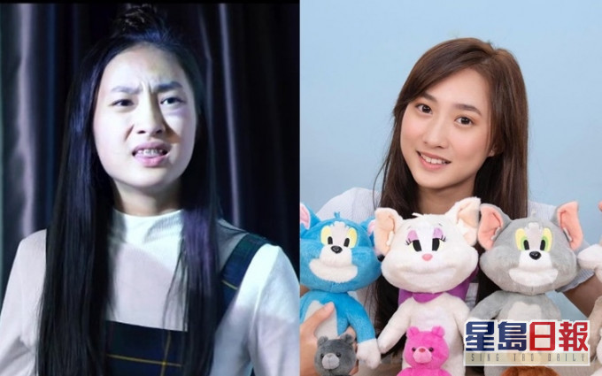 鍾柔美的「鋼牙妹」look,網民讚可愛。
