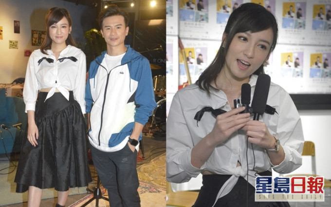钊锋同陈嘉倩互笠高帽。