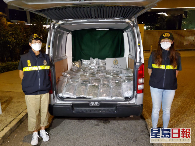 海关检获41公斤大麻花及1.3公斤大麻精,黑市价值约870万元。