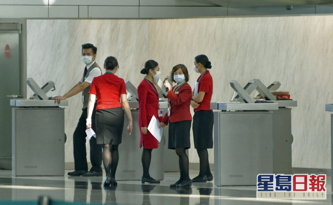 國泰航空歡迎機組人員獲撤銷檢疫令。資料圖片