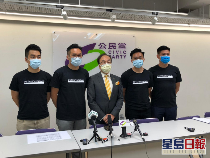 公民党指与民主派齐上齐落。
