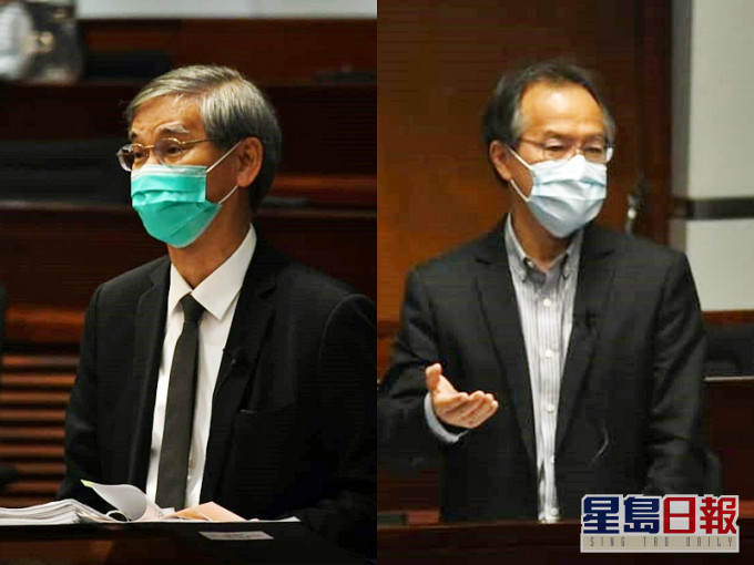 羅致光(左),張超雄(右)。