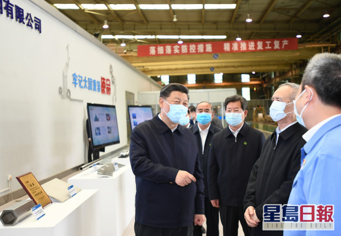 習近平早前在山西考察。新華社圖片