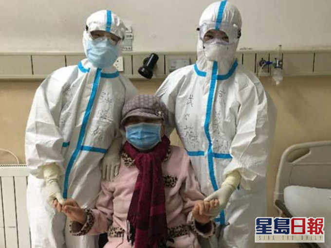 66岁女患者康复出院。网图
