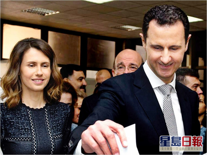 敘利亞總統夫婦確診新冠肺炎。AP資料圖片
