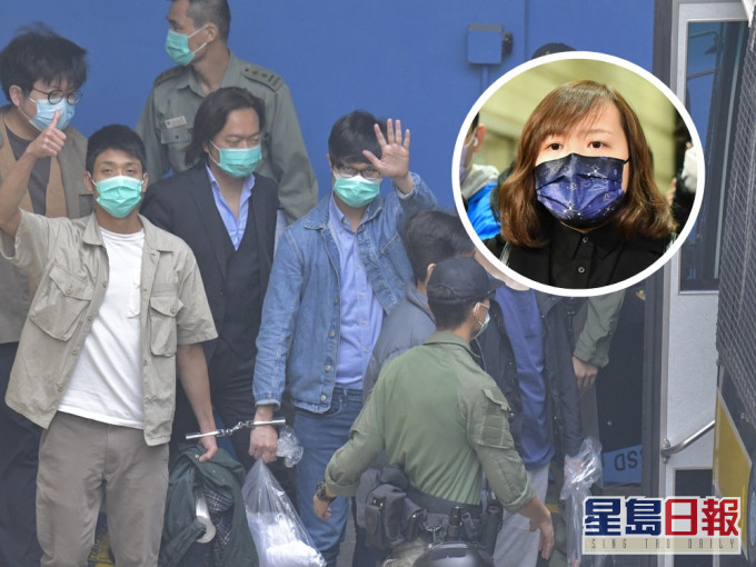 劉頴匡(第二排置右)及女友黃于喬(小圖)。資料圖片